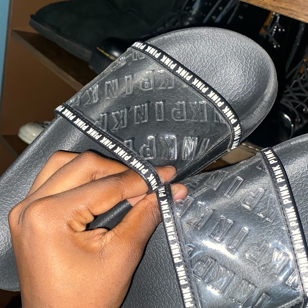 Clear Pink/Vs Slides